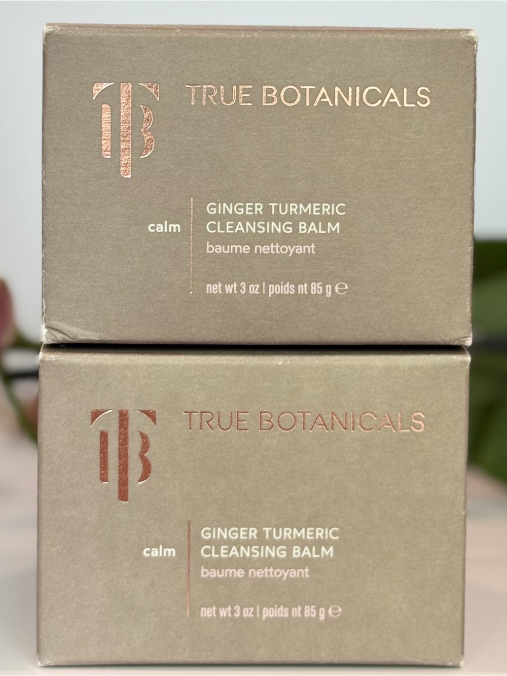 True Botanicals Ginger Turmeric Cleansing Balm DUO 3 oz New